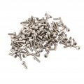 Qanyegn 100pcs Ss304 Stainless Steel Screws Head Hex Socket Bolts Fastener Slotted Drive Pan Screw Used In Home M3 6