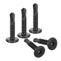 150pcs Hex Socket Self Tapping Screws 12 X 1 410 Stainless Steel Flat Head Sheet Metal Drilling Black 