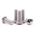 10 24 X 3 4 In Phillips Pan Head Machine Screw Bolt 304 Stainless Steel 18 8 Unc Full Thread Bright Finish 50 Pcs 