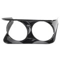 Hecasa Left Headlight Bezel For 1968-1982 Chevy Chevrolet C3 Corvette Headlamp Cover Plastic Abs Black Driver Side 