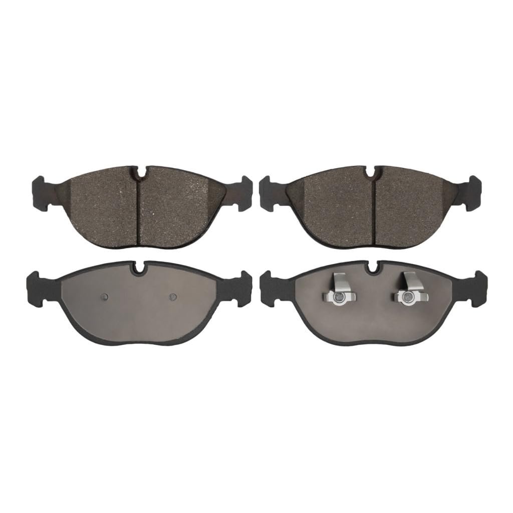 Front Brake Pads For Chrysler Crossfire 2005 2006 Low Metallic Friction Electronic Wear Sensor 2 89 In Outer Pad Height 5000
