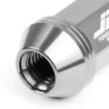 Auto Dynasty J2 Engineering 7075-t6 Compatible Withged Aluminum M12x1 5 20pcs 80mm Tall Spiky Cap Lug Nut Set W Adapter Silver