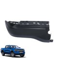 Rear Left Bumper Cap End Black Replacement For Ranger 2019-2023 Without Park Assist Sensor Holes 