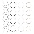 Autokay Engine Piston Ring 20 Pcs For Hyundai Sonata Optima Sorento Santa Fe 13-18 2 4l 230402g510