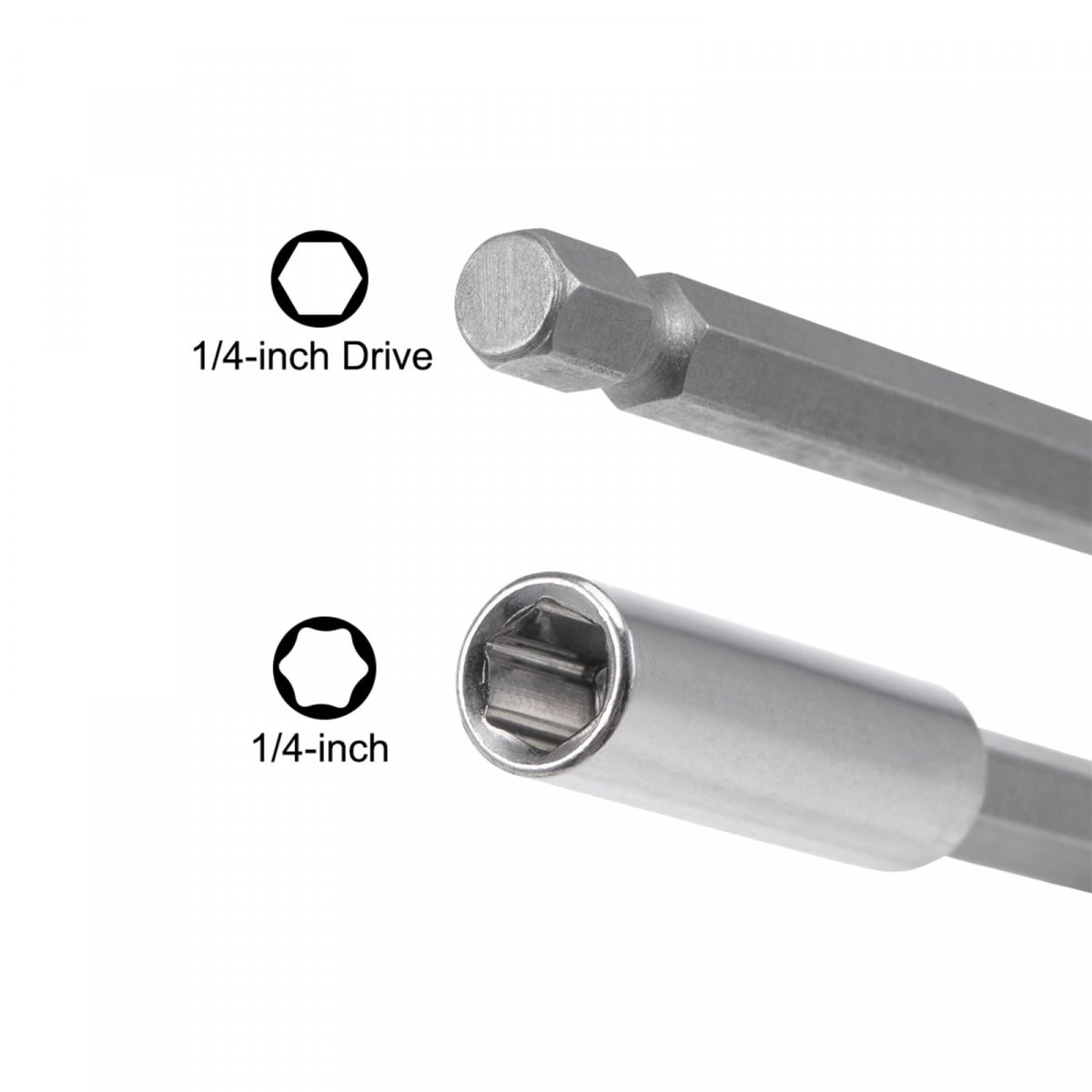 Uxcell 1 4 Inch Hex Shank By 3 Magnetic Bit Holder Extension Quick Release Screwdriver Drill Power Tool 6pcs