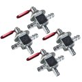 The Rop Shop 4 Pack Two-way Fuel Shutoff Valves For Husqvarna 539102679 Hustler 745059 