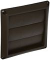 Lambro Industries 2677b Dustries Plastic Louvered Vent Hood 4 Brown 