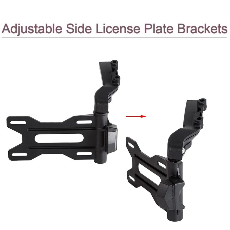 Adjustable Motorcycle License Plate Mount For Indian Scout Bobber 2017 2023 Black Durable Nylon Plastic Rear Holder