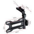 Adjustable Motorcycle License Plate Mount For Indian Scout Bobber 2017 2023 Black Durable Nylon Plastic Rear Holder