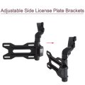Adjustable Motorcycle License Plate Mount For Indian Scout Bobber 2017 2023 Black Durable Nylon Plastic Rear Holder