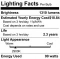 Satco S4675 Transitional Bulb In Light Finish 4 31 Inches Clear