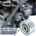 X Autohaux 16603-31040 Car Drive Belt Idler Pulley Crankshaft Crank For Toyota Tundra 2005-2012 Tacoma Fj Cruiser 4runner