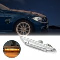 Pair Full Led Front Fender Side Marker Turn Signal Lights Assembly Yellow Light For Bmw E46 E60 E82 E83 E88 E90 E91 E92 E93 X1