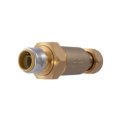 Cash Acme Sharkbite Bf5m0134sb 1 Inch X 3 4 Bf5 Meter Swivel Nut Inlet Dual Check Valve Ball Brass Water Shut Off Push Connect 