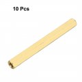 Uxcell 10pcs Brass Straight Pcb Pillar Female Thread Hex Standoff Spacer M3x5x45mm