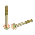 10pcs M8-1 25 X 55mm Metric Flange Hex Cap Bolt Partial Thread Din 6921 Flanged Bolts Hexagon Screws Carbon Steel Zinc Plated 