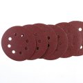 Ueetek Hook And Loop Sanding Discs 8 Hole 5 Inch Sandpaper Round Shapei A Pack Of 50i 80 Grit