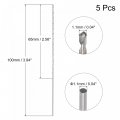 Uxcell 5 Pcs 1 1mm Mini Micro Twist Drill Bits High-speed Steel Straight Shank Extra Long Bit 100mm For Aluminum Alloy