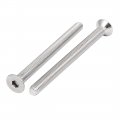 Uxcell M6x75mm 304 Stainless Steel Flat Head Hex Socket Cap Screws Din7991 10pcs
