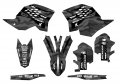 2008-2010 Xc Apache Grey Senge Graphics Base Kit For Ktm