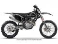 2008-2010 Xc Apache Grey Senge Graphics Base Kit For Ktm