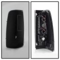 Acanii For Black Smoke 1999-2002 Chevy Silverado Gmc Sierra C-shape Led Tail Lights Lamps