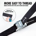 Cartman 1 X 12 Lashing Straps Cargo Tie-down Strap Up To 600lbs 12pk In Carry Bag Black