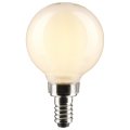 Satco S21207 4 5w G16 5 Led Filament Lamp White Candelabra Base 2700k Warm 350 Lumens 120v 40w Incandescent Equivalent Wet