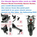 Yibid Integrated Racing Motorcycle Led Turn Signal Light Side Marker Rearview Mirrors For Yamaha Fzr600 1989-1999 Yzf600