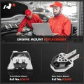 A-premium 2pcs Front Rear Engine Motor Mount Set Compatible With Dodge Dart 2013 2014 2015 2016 L4 2 0l Dohc Replace 68081488ah
