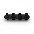 4-port Billet Aluminum Firewall Heater A C Bulkhead Black Anodized Ina Line 