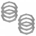 Caltric Clutch Plates Compatible With Honda Rincon 680 Trx680fa Trx680fga 2006-2023 6 Pcs