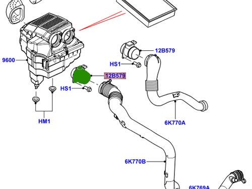 Mass Air Flow Sensor Phf500090 For 3 0l V6 Diesel And 6l V8 Vdo Flange Mount Electrical Signal
