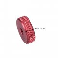 Uxcell Flat Knurled Nut M3 X 12mm 4mm Thumb Nuts Lock Adjusting Aluminum Alloy Red 10pcs