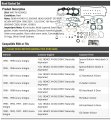 Cylinder Head Gasket Set Compatible With 1990-2001 Acura Integra 1 8l Dohc 16v Non-vtec