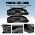 Kuafu 2 Pcs Seat Belt Pass-through Bezel Compatible With 2014 2015 2016 2017 2018 2019 2020 2021 2022 Polaris General Rzr Xp