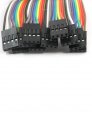 Uxcell 10pcs 2 54mm 4p-4p F F Solderless Jumper Cable Wire Connector 30cm