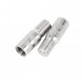X Autohaux 4pcs 25mm Chrome Tyre Wheel Valve Cap Extension Adaptor Stem Extender For Car Truck