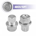 X Autohaux Abc4 15pt Car Wheel Lock Lug Nut Anti Theft Screw Removal Key For Vw Audi