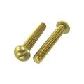 10 32 X 1 Brass Round Head Slotted Machine Screws Pack Of 12 