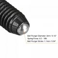 Uxcell Ball Point Set Screws 10pcs M5 X 8mm High Carbon Steel Metric Spring Hex Socket Grub Screw