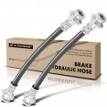 A-premium Rear Driver And Passenger Inner Brake Hydraulic Hose Compatible With Nissan Models Rogue 2008-2019 Select 2014-2015