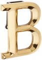 Monogram Letter B Door Knocker Brass 