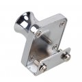 Chrome Plated Showcase Glass Door Lock For 10mm Thickness Hinged