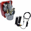 Zxtdr Carburetor Carb Throttle Cable Twist Grip Kill Switch For 49cc 50cc 60cc 80cc Motorized Bicycle 