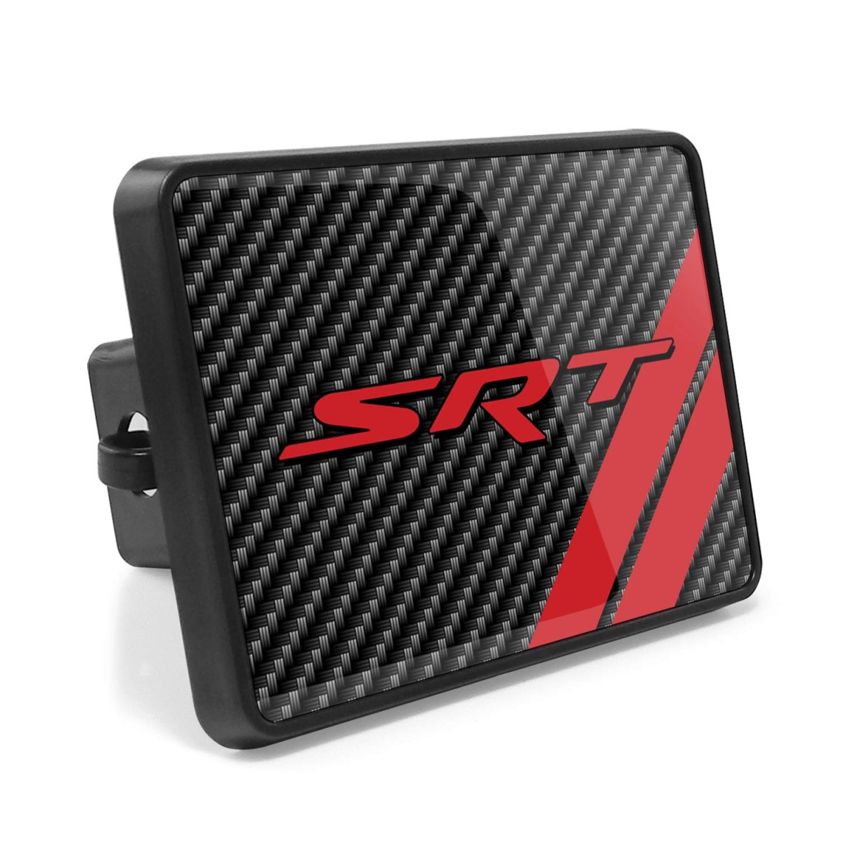 Ipick Image For Srt Uv Graphic Carbon Fiber Look Metal Face-plate On Abs Plastic 2 Tow Hitch Cover