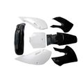 Plastic Fairing Kit For Kx65 Complete Fender Parts Set 4 Black And 3 White Durable Abs Body Including Front Rear Fenders 