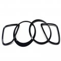 Front Rear Light Eyelid Frame Grille Trim For Mini Cooper R55 R56 R57 Jcw Style Glossy Black