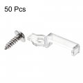 Uxcell Led Strip Mounting Brackets Fixing Clips Clamps Holder For 5050 With Screws 12mm Wide Waterproof Transparent Nylon Pack