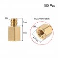 Uxcell M3x7mm 3mm Male-female Brass Hex Pcb Motherboard Spacer Standoff For Fpv Drone Quadcopter Computer Circuit Board 100pcs